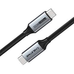 Καλώδιο USB Cabletime USB-C CT-C160, USB 3.1, 100W, 20Gbps, 4K, 1.5m, μαύρο