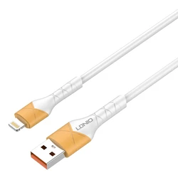 Καλώδιο Lightning Ldnio σε USB LS801, 30W, 1m, λευκό
