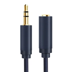 Cabletime Καλώδιο Ήχου 3.5mm male - 3.5mm female Μπλε 15m με Επίχρυσους Ακροδέκτες CT-AV302-H11G