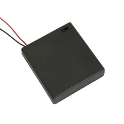 Μπαταριοθήκη LR6 AAx4 + Κουτί + Διακόπτης