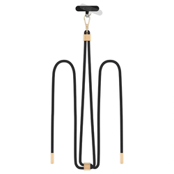 Tech-Protect C2S Rope Crossbody Strap black/gold
