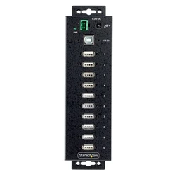 USB Hub StarTech 10-Port Industrial 2.0 Hub, Rugged USB Hub w/15kV Air/8kV