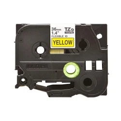 Ταινία Ετικετογράφου Brother Flexitape TZe-FX661 - 36 mm x 8 m - Black to Yellow