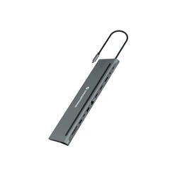 Docking Station Conceptronic USB-C->HDMI,DP,GbE,USB3.0/2.0,PD 0.18m gr