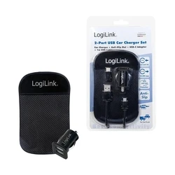 Φορτιστής Αυτοκινήτου Logilink USB Kfz 2x USB-Port, 10.5W + anti-slip mat