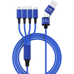 Καλώδιο USB Smrter Hydra ELITE 6in1 Nylon-Typ USB-C, navyblue(Blue)