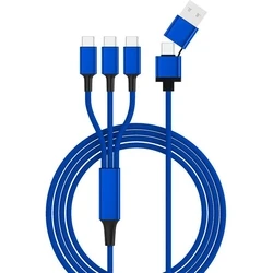 Καλώδιο USB Smrter Hydra TRIO Typ USB-C, OTG, 120cm, blue
