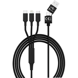 Καλώδιο USB Smrter Hydra ULTRA 5in1 Nylon-120cm, black
