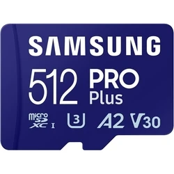 Κάρτα Μνήμης microSD 512GB Samsung SDXC PRO Plus (2023)(CL10)