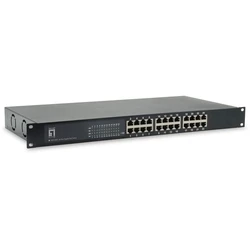 Network Switch LevelOne 24x GE GEP-2421W150 19" 150W 24xPoE