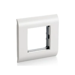 Πρίζα Δικτύου Equip box Frontplatte French Modular 45x45 RAL9010 polybag(White)