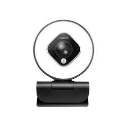 Webcam Logilink FHD 76° Dual-Mikro Autof. Ringlicht Stativ