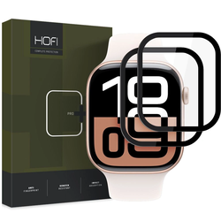 Hybrid glass Hofi Hybrid Pro+ Apple Watch 10 / 11 42mm Black [2 PACK]