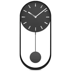 Ρολόι Τοίχου Mebus 12931 Black Quartz Pendulum Clock