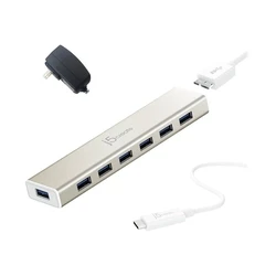 USB Hub J5create USB-C 7- PORT HUB - EU/UK