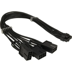 Καλώδιο Inter-Tech GPU-02 (12+4pin) to 3x8pin PCIe, 34cm