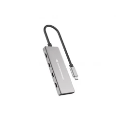 USB Hub Conceptronic USB-C->4x USB-C 100WPD o.Netzteil 0.25m gr