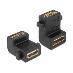 Αντάπτορας HDMI Delock HDMI A -> A F/F 90° below