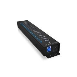 USB Hub Icy Box 16x USB; 1x USB Laden USB3.2 Gen1
