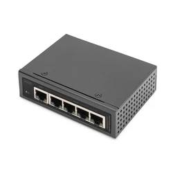 Network Switch Digitus Extender PoE - 5-Port Gigabit Industrial
