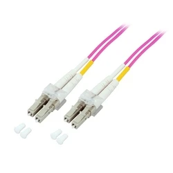 Καλώδιο Οπτικής Ίνας EFB Duplex Jumper LC-LC 50/125,OM4,LSZH,violett,2.0mm,2m