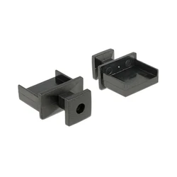 Αξεσουάρ Δικτύου Delock dust protection TypA-socket with Griff Black 10 pieces