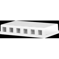 Αξεσουάρ Δικτύου EFB Keystone connection box, 6Port, surface-mounted