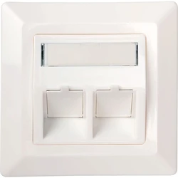 Πρίζα Δικτύου Schwaiger junction 2x Keystone White