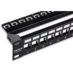Patch Panel Trendnet 24 port Cat6 shielded 1U 19" rackmount