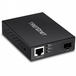 Media Converter Trendnet fiber optic Gigabit PoE PD SFP