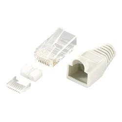 Βύσμα Δικτύου Logilink CAT6 RJ45 100er Set, shielded,gray