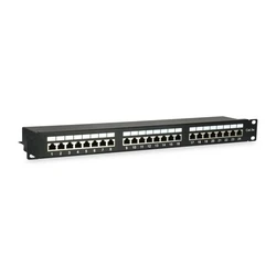 Patch Panel Equip 24x RJ45 Cat5e 19" 1HE Black