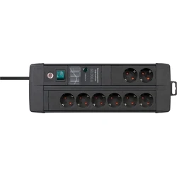 Πολύπριζο Ασφαλείας Brennenstuhl Premium-Line DUO ?SS 8-fold Black