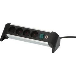 Πολύπριζο Ασφαλείας Brennenstuhl power strip ALU-Office-Line 4-fold 1,8m