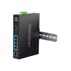 Network Switch Trendnet 5-port Indust. Gbit PoE+ DIN-Rail -20/+65°C