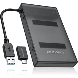Θήκη Σκληρού Δίσκου GrauGear USB-A/C 3.1 2,5" SATA SSD/HDD