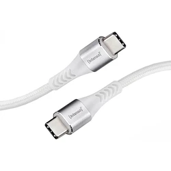 Καλώδιο USB Intenso C315C Nylon 1,5m white USB-C / USB-C 60W