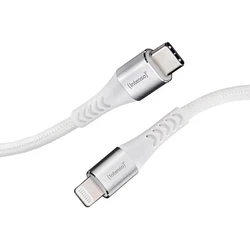 Καλώδιο USB Intenso C315L Nylon 1,5m white USB-C / Lightning 60W