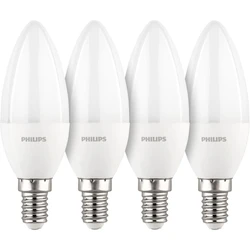 Λάμπα LED Philips E14 4-pack candle 40W 2700K