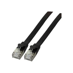 Καλώδιο Δικτύου EFB RJ45 FlachU/UTP, Cat.6A, PVC, 1.5m, Black