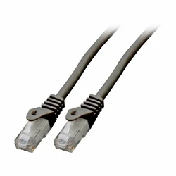 Καλώδιο Δικτύου EFB RJ45 U/UTP, Cat.6, LSZH, CCA, 2m, Black