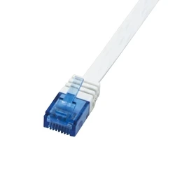 Καλώδιο Δικτύου Logilink FlachRJ45 U/UTP Cat6 7.50m White