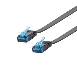 Καλώδιο Δικτύου Logilink FlachRJ45 U/UTP Cat6 2.00m Black