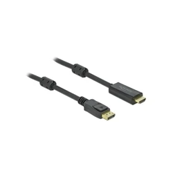 Καλώδιο DisplayPort Delock 1.2 > HDMI 4K 60Hz 3m active Black
