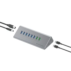 USB Hub Conceptronic -> 8x USB-A 60W,2x Type-C 3.0 m.N. si