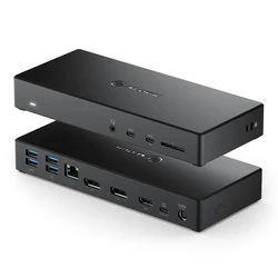 Docking Station Alogic Type-C Dreifachanzeige Black
