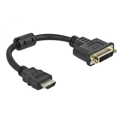Αντάπτορας DVI Delock HDMI St > DVI 24+5 Bu 4K 30Hz 0,20m