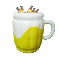 Gadget Mad Monkey Drinks Cooler Inflatable Beer Bucket 10L White