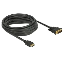Καλώδιο HDMI Delock > DVI 24+1 bidirectional 5.00m Black