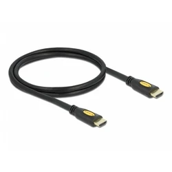 Καλώδιο HDMI Delock Ethernet A -> A M/M 1.00m 4K Gold